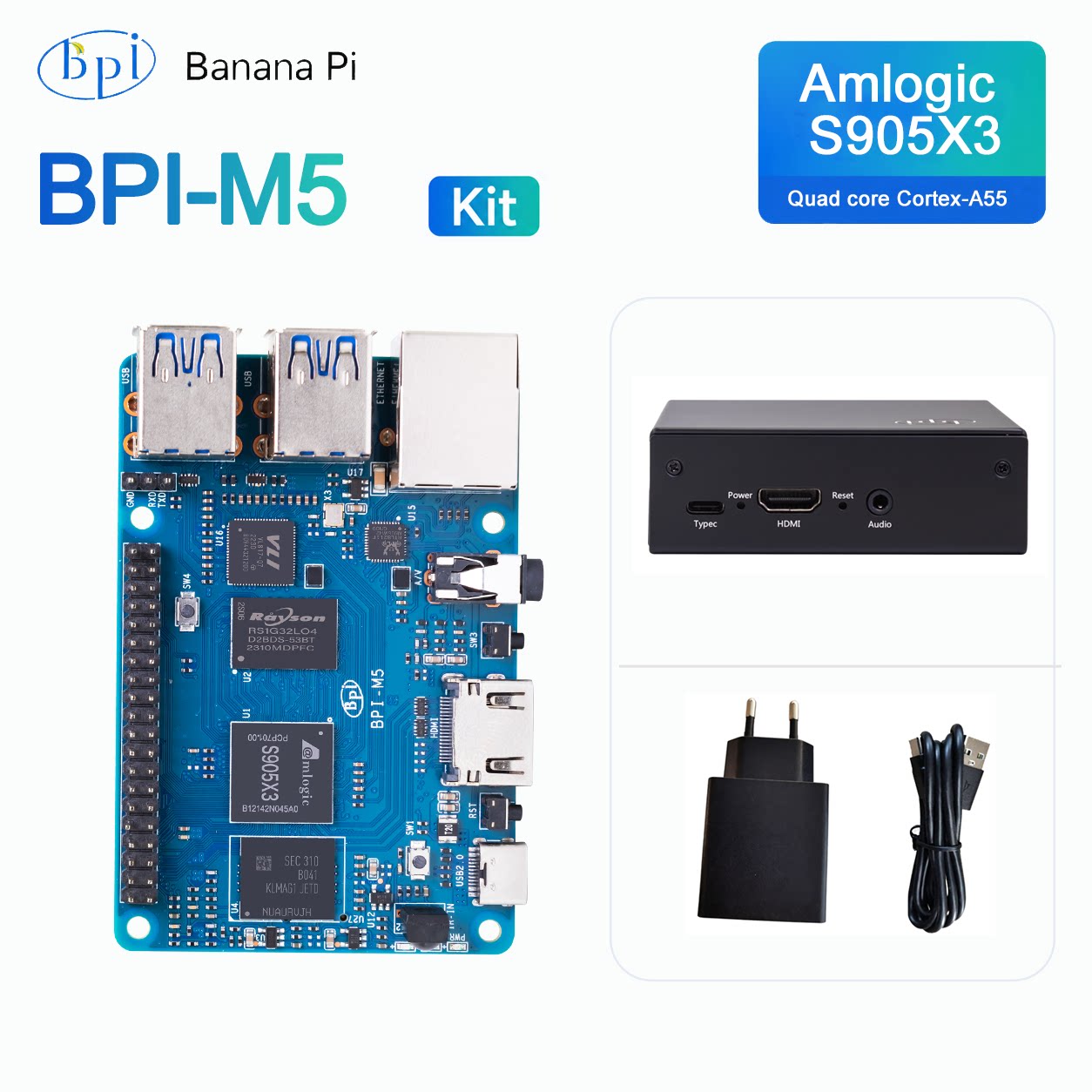 Banana Pi Bpi-M5 - Placa de Desenvolvimento Banana Pi BPI-M5: