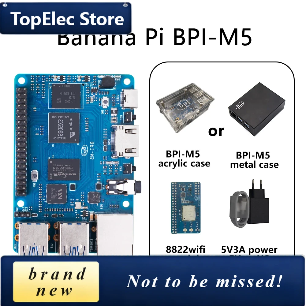 Banana Pi Bpi-M5 - TopElec Banana PI BPI-M5 SET com