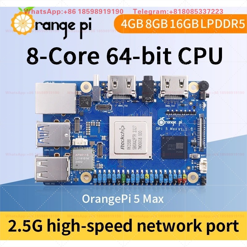 Orange Pi 5 Max 8GB / 16GB RAM - Orange Pi 5 Plus 16Gb avaliação e preço